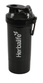 Shaker Neon Negru Herbalife 600 ml