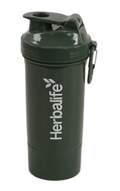 Shaker Neon Verde Închis Herbalife 600 ml